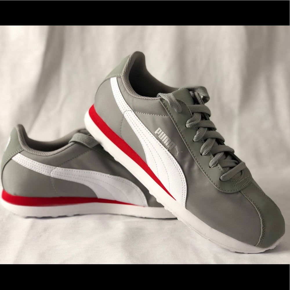Puma Turin Limestone-Puma White Fashion Sneakers - Picture 1 of 7